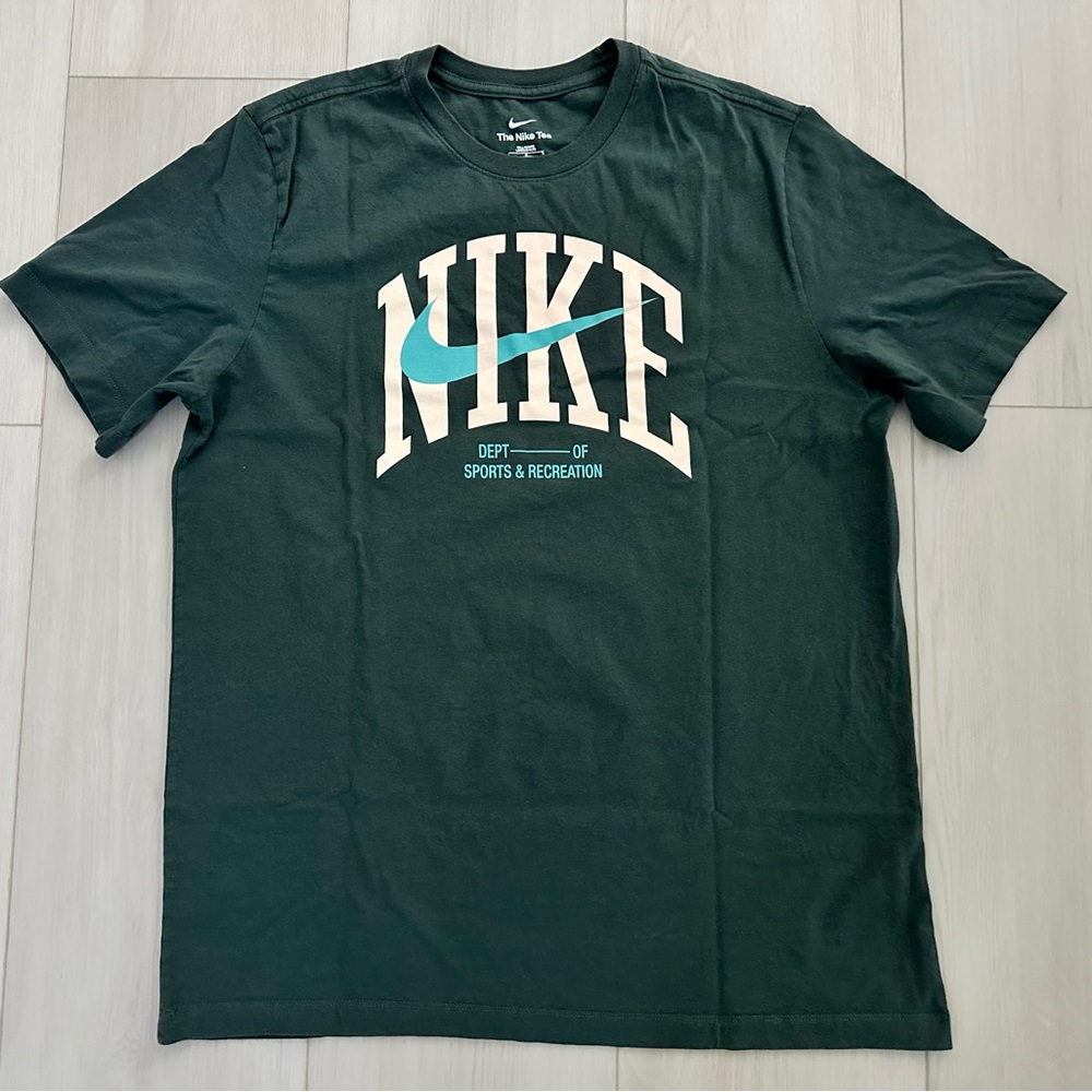 Vintage nike sportswear tshirt tee green rare sz large tall